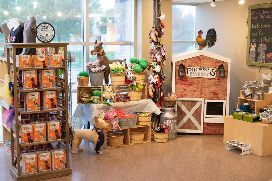 Specialty boutique at Spa Paw & Tail Premier Pet Resort