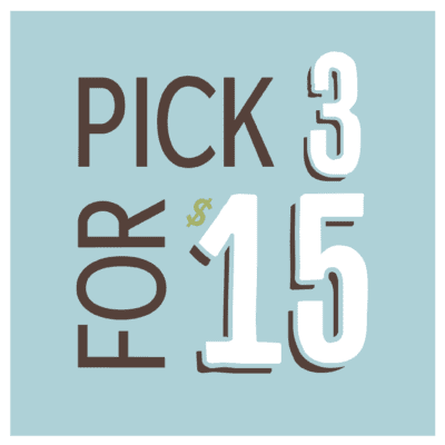 Pick Three a la carte Items for $15